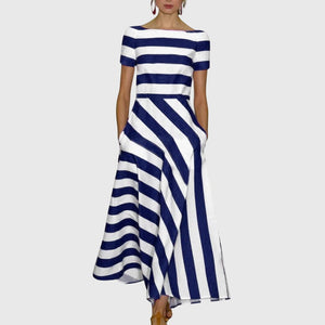 Carly™ - Striped Dress Aurevea Atelier