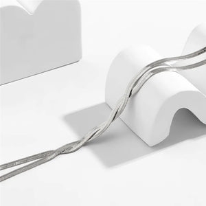 Elegant Long Necklace with Adjustable Snake Design Aurevea Atelier