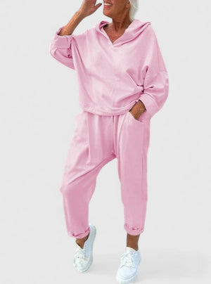 Sally | Comfortable Hooded Sweatshirt Set Aurevea Atelier