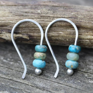 Turquoise Pearl Earrings Aurevea Atelier