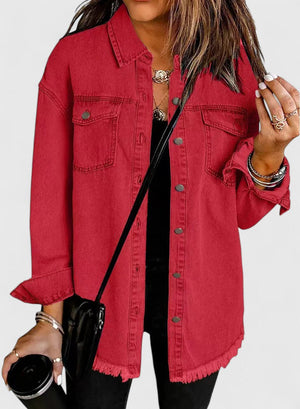 Rihanna | Sophisticated Denim Jacket Aurevea Atelier