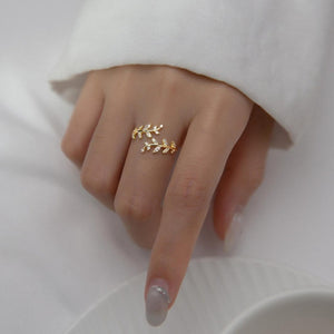 Kaelirisse | Zirconia Ring 18K Gold Aurevea Atelier