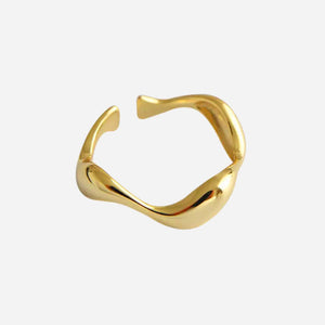 Carisseya | Wave Ring 18K Gold Aurevea Atelier