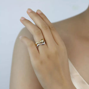 Carisseya | Wave Ring 18K Gold Aurevea Atelier