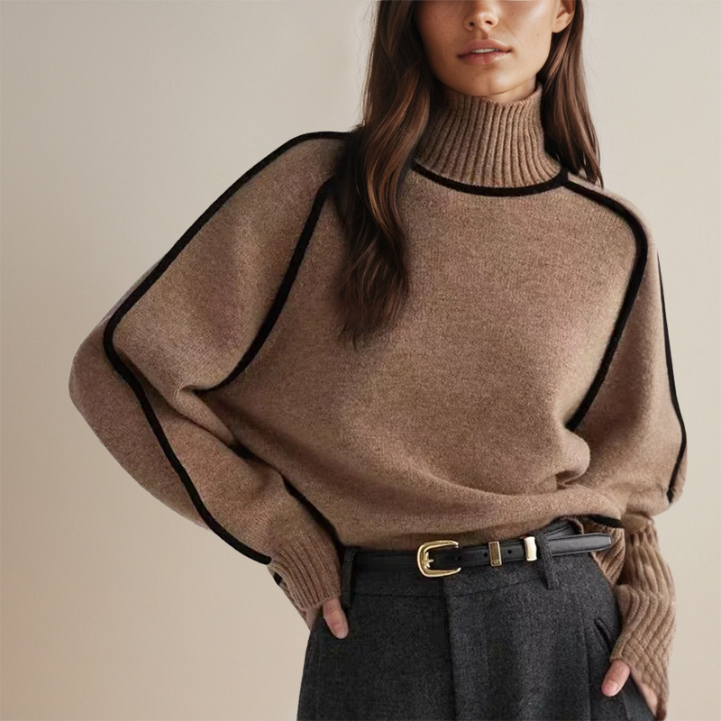 Amelia® | Soft Wool Jumper with High Neck