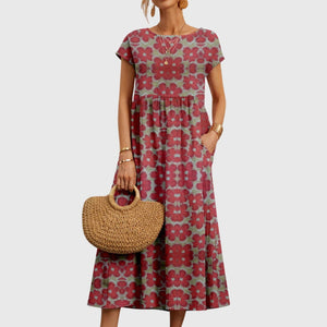 Valencia™ | Chic Floral Dress Aurevea Atelier