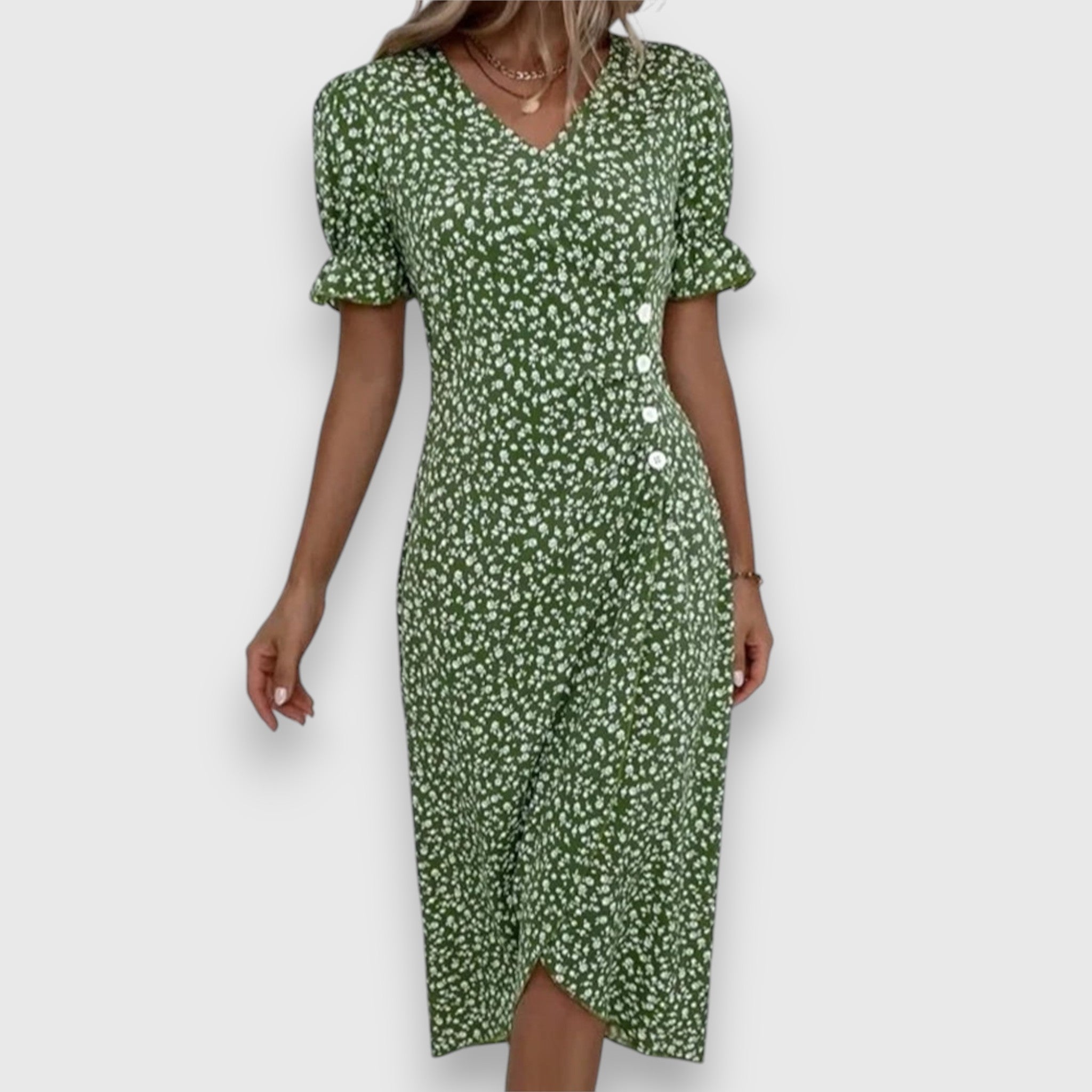 Tessina – Elegant Floral Dress Aurevea Atelier