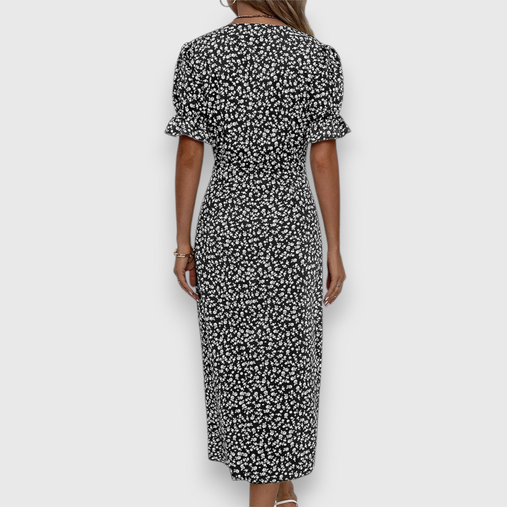 Tessina – Elegant Floral Dress Aurevea Atelier