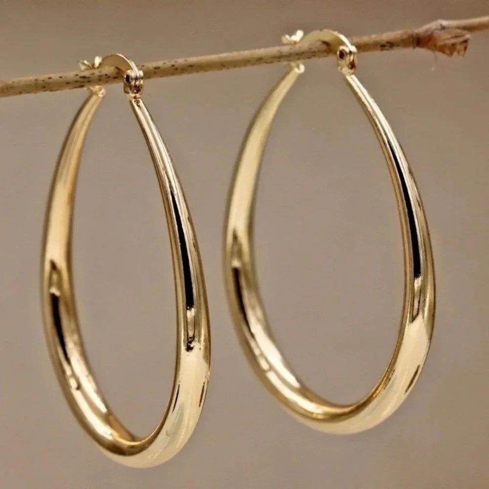 Retro Hoop Earrings Aurevea Atelier