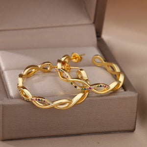 Julenyssa | Wave Earrings 18K Gold Aurevea Atelier