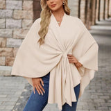 Silei | Elegant Poncho Sweater Aurevea Atelier