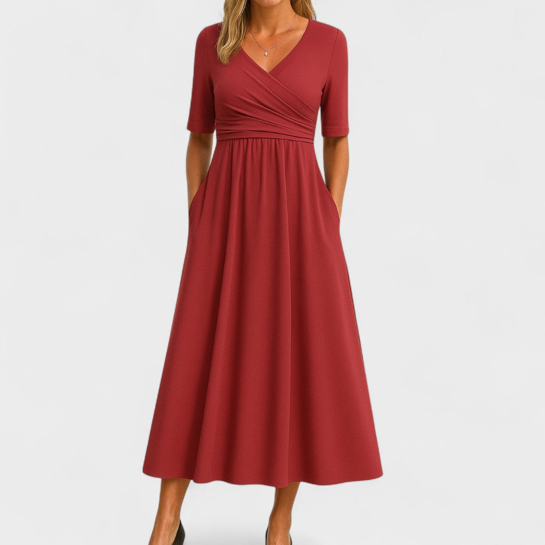Phoebe | Elegant Midi Dress Aurevea Atelier