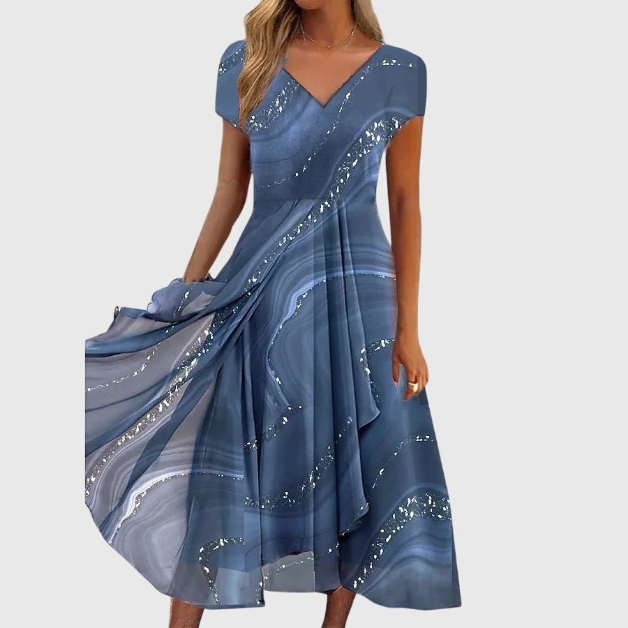 Aubrielle™ | Flowing Midi Dress Aurevea Atelier