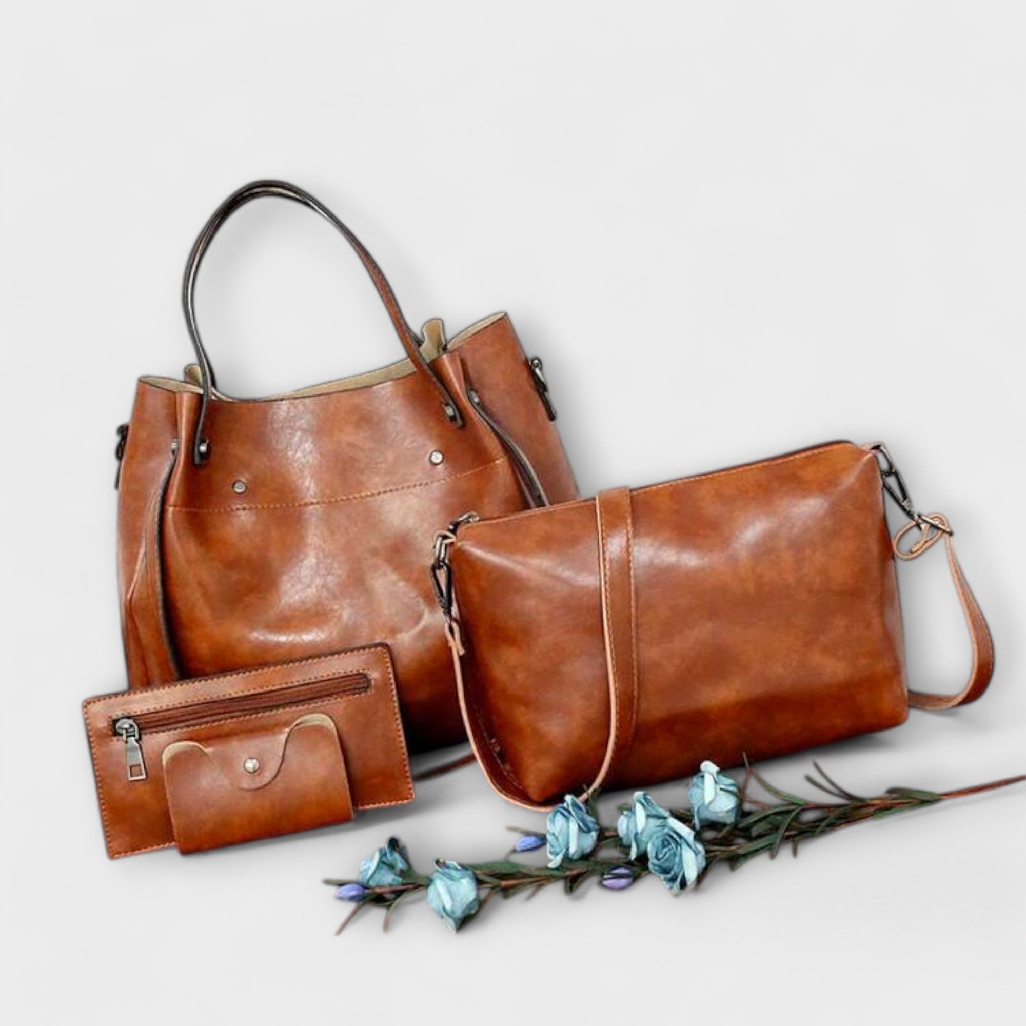 Olivia - 4-Piece Vintage Bag Set Aurevea Atelier