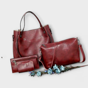 Olivia - 4-Piece Vintage Bag Set Aurevea Atelier