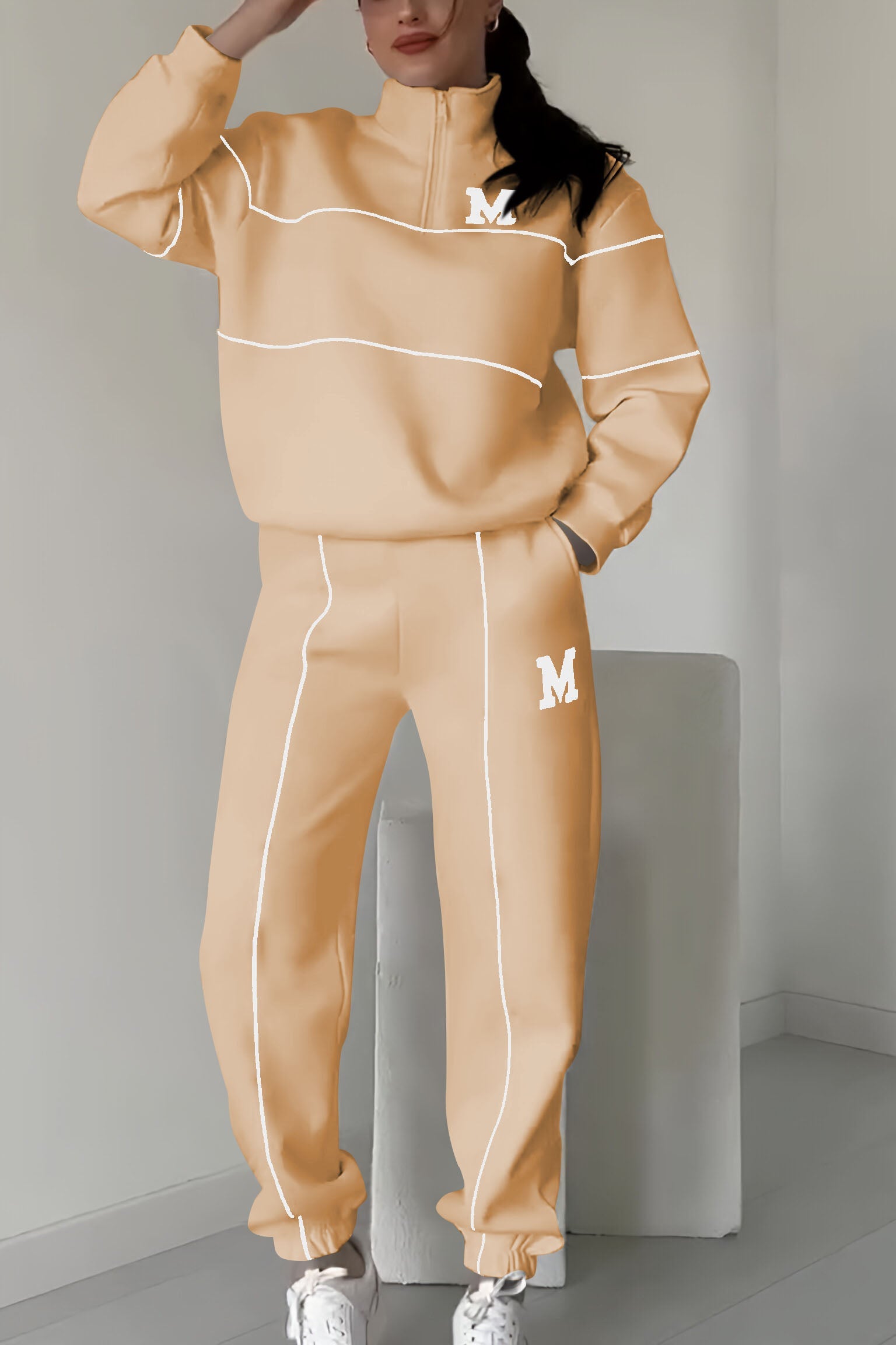 Thalynnae | Comfortable Sweater and Pants Set Aurevea Atelier