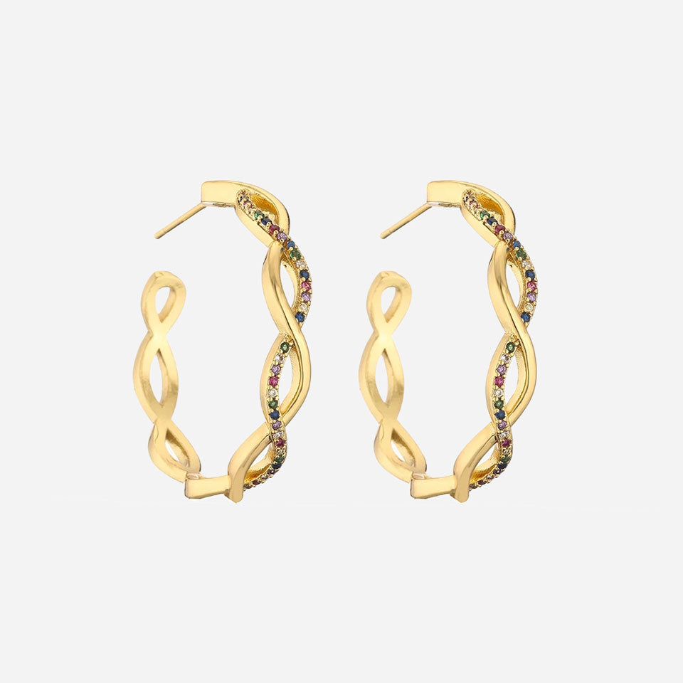 Julenyssa | Wave Earrings 18K Gold Aurevea Atelier