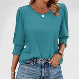 Solara | Elegant Smocked Top Aurevea Atelier