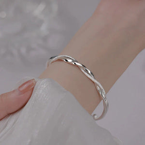 Braided Silver Bracelet Aurevea Atelier
