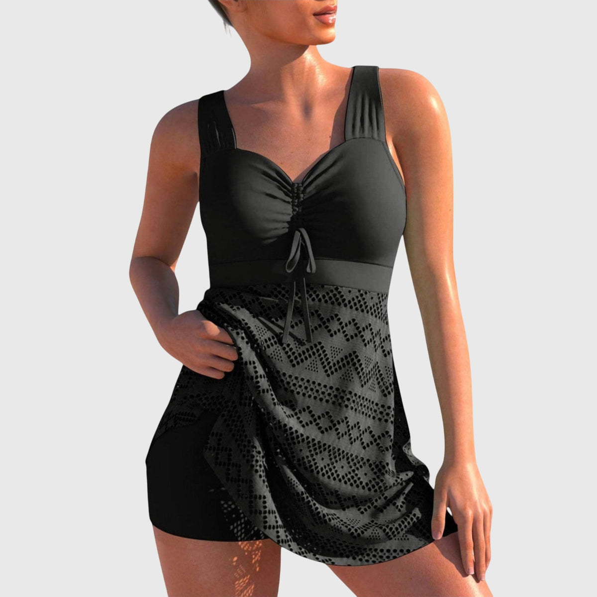 Isabella - Two-Piece Swimsuit with Skirt Aurevea Atelier