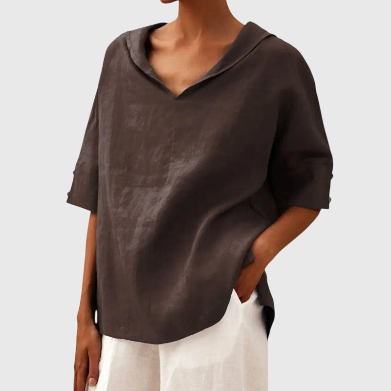 Ayla™ | Blouse - Black Aurevea Atelier