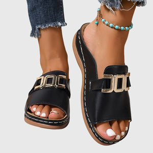 Kathryn™ | Comfy Buckle Sandals Aurevea Atelier