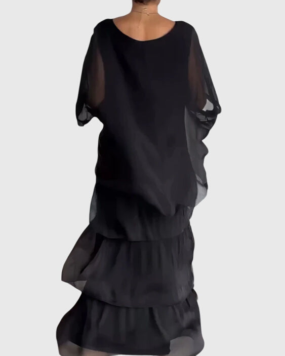 Susan™ | Long and Flowing Elegant Dress Aurevea Atelier