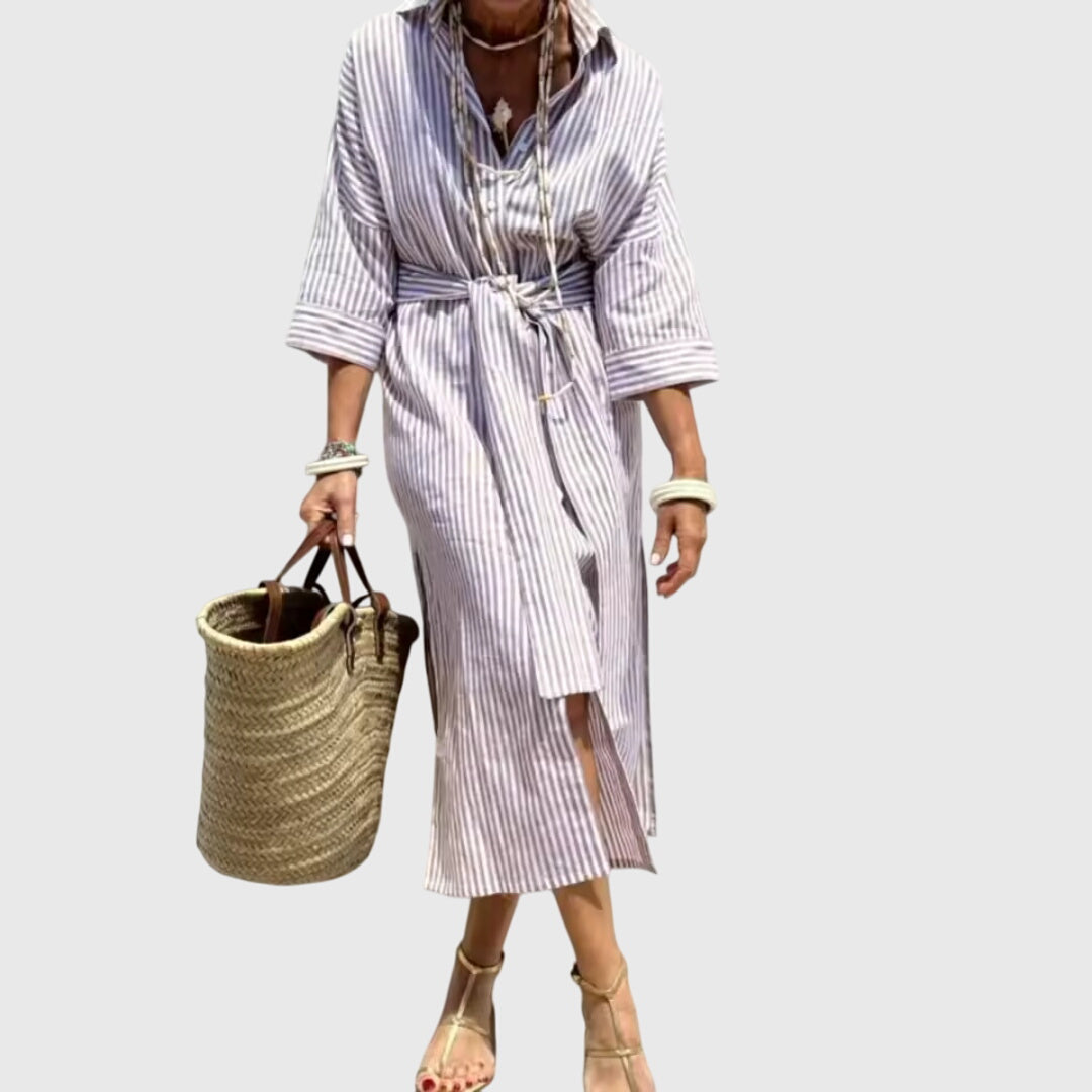 Ellen™ | Classic Striped Dress Aurevea Atelier