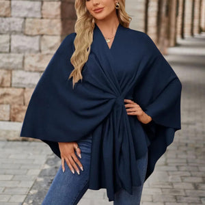 Silei | Elegant Poncho Sweater Aurevea Atelier