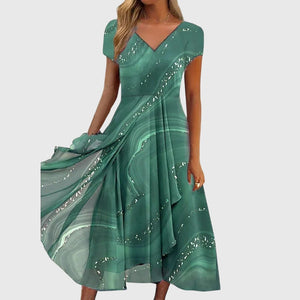 Aubrielle™ | Flowing Midi Dress Aurevea Atelier