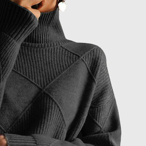 Angela™ - Turtleneck Sweater Aurevea Atelier