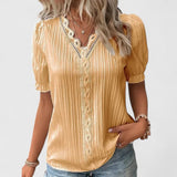 Avienne | Elegant V-Neck Blouse Aurevea Atelier