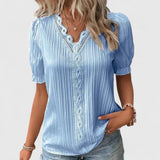 Avienne | Elegant V-Neck Blouse Aurevea Atelier