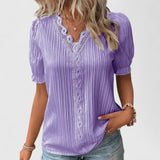 Avienne | Elegant V-Neck Blouse Aurevea Atelier