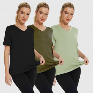 Samantha | Comfortable Tee (Pack of 3) Aurevea Atelier