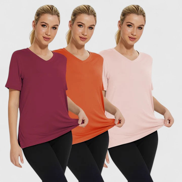 Samantha | Comfortable Tee (Pack of 3) Aurevea Atelier