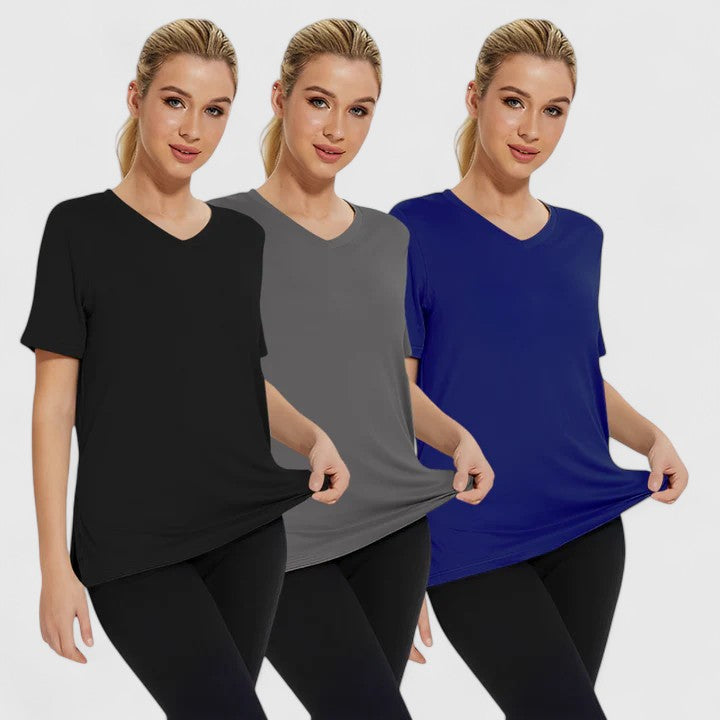 Samantha | Comfortable Tee (Pack of 3) Aurevea Atelier