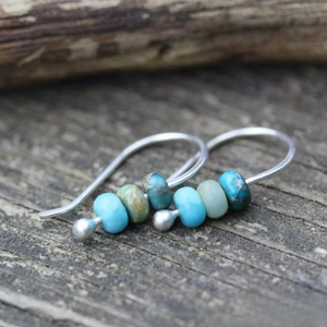 Turquoise Pearl Earrings Aurevea Atelier