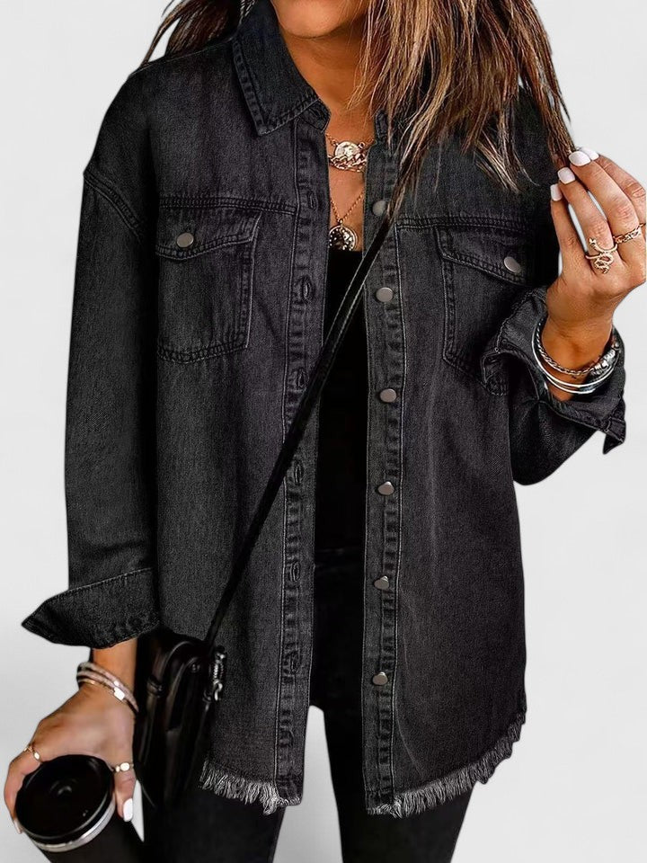Rihanna | Sophisticated Denim Jacket Aurevea Atelier