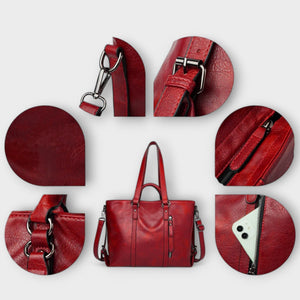 Olivia - Large Leather Bag Aurevea Atelier