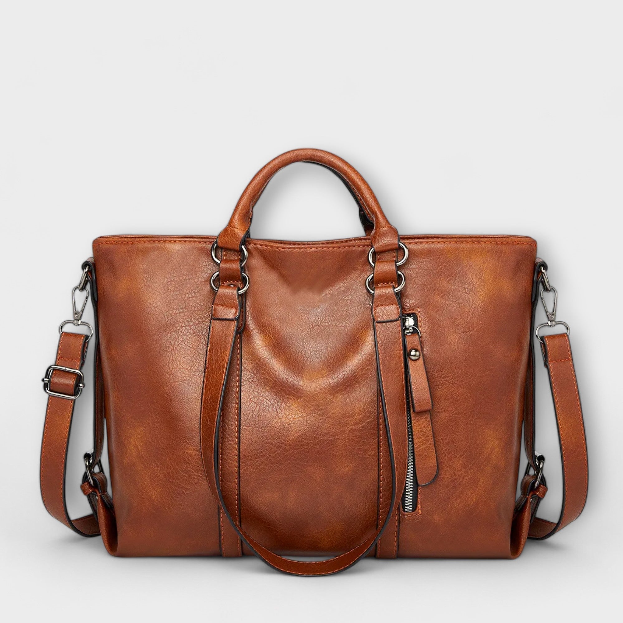 Olivia - Large Leather Bag Aurevea Atelier