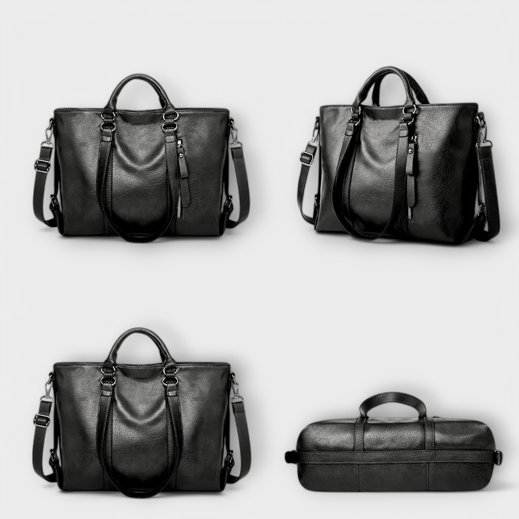 Olivia - Large Leather Bag Aurevea Atelier