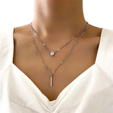Vintage Necklace Set with Gold Pendant Aurevea Atelier