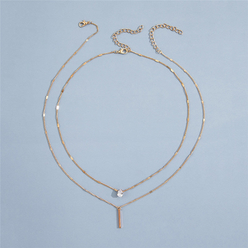 Vintage Necklace Set with Gold Pendant Aurevea Atelier