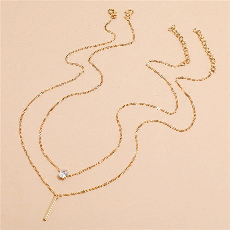 Vintage Necklace Set with Gold Pendant Aurevea Atelier