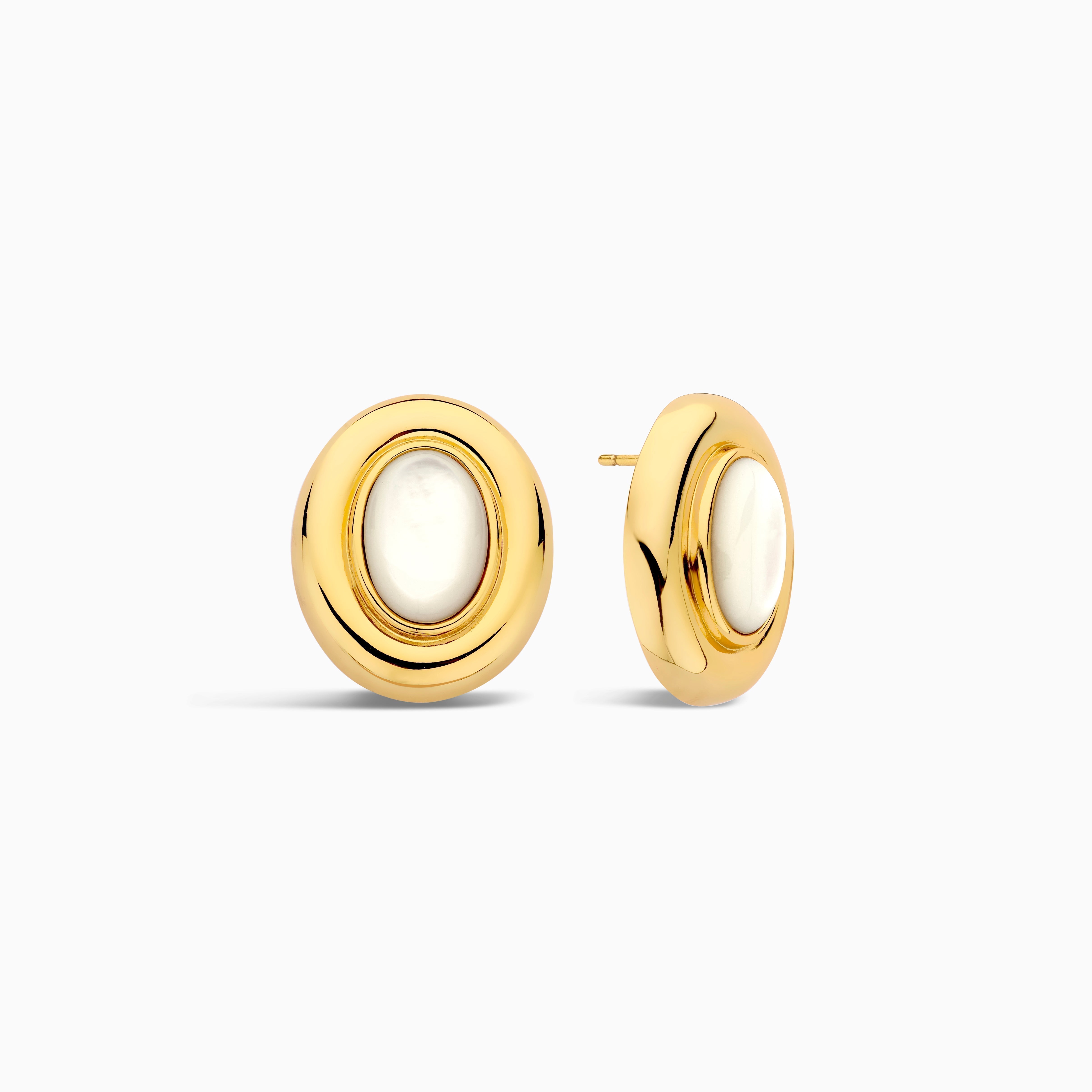 Ameliyana | Stud Earrings 18k Gold Aurevea Atelier