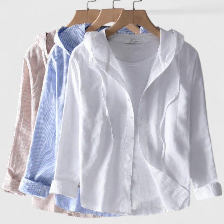 Demi | Elegant Hooded Blouse Aurevea Atelier