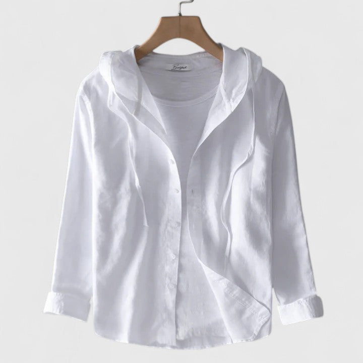 Demi | Elegant Hooded Blouse Aurevea Atelier