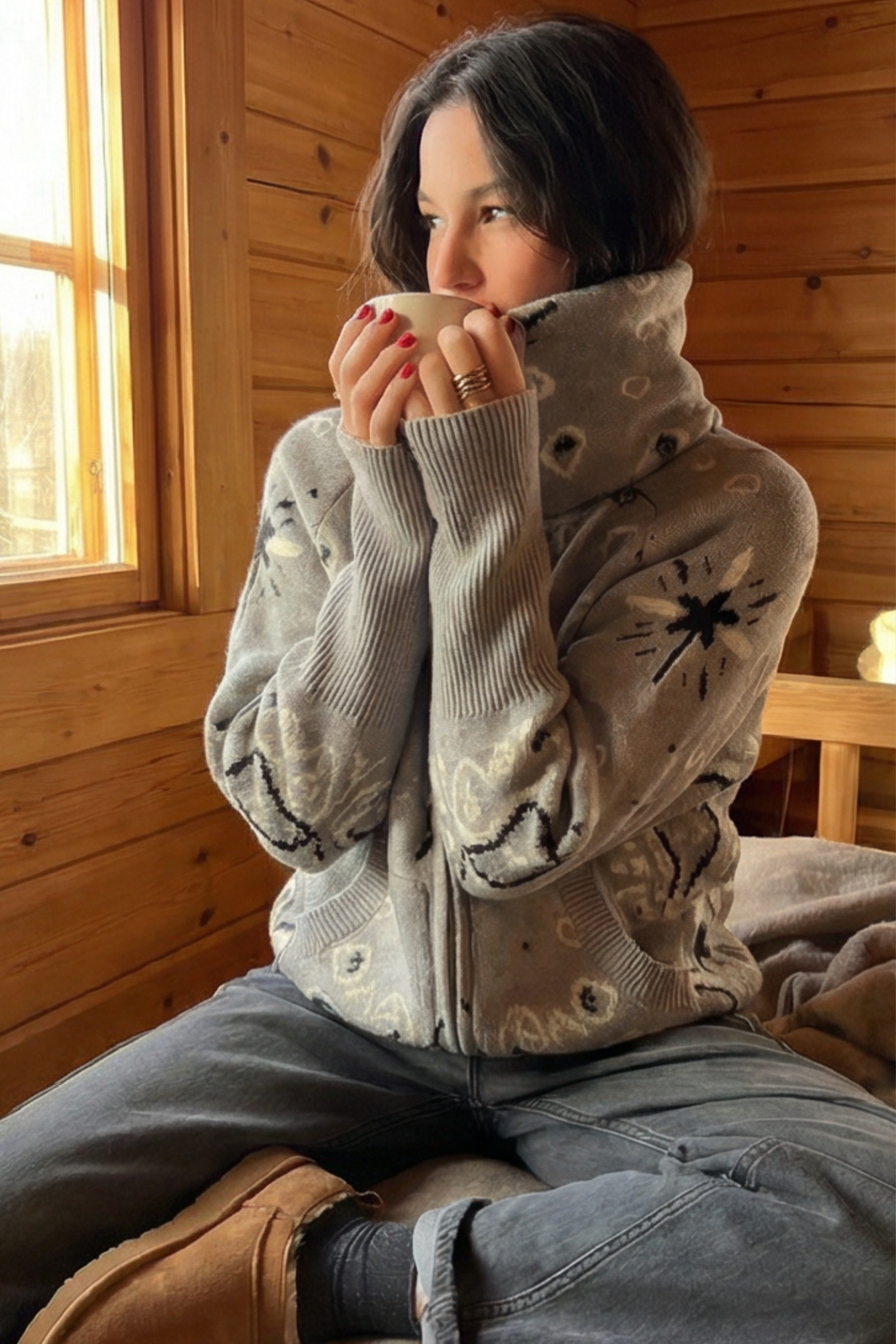 Gilet à motif bandana