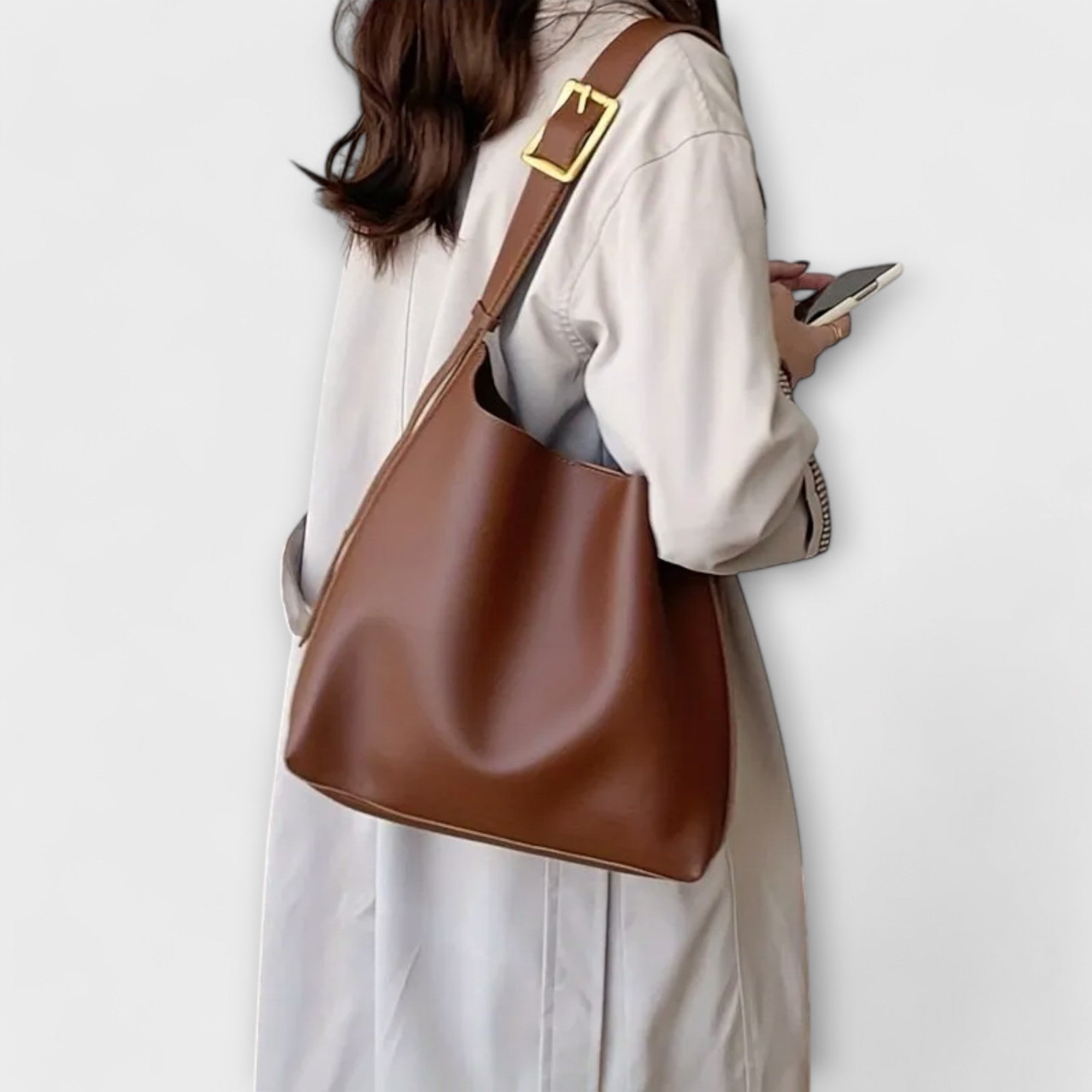 Olivia – Elegant Leather Shoulder Bag Aurevea Atelier